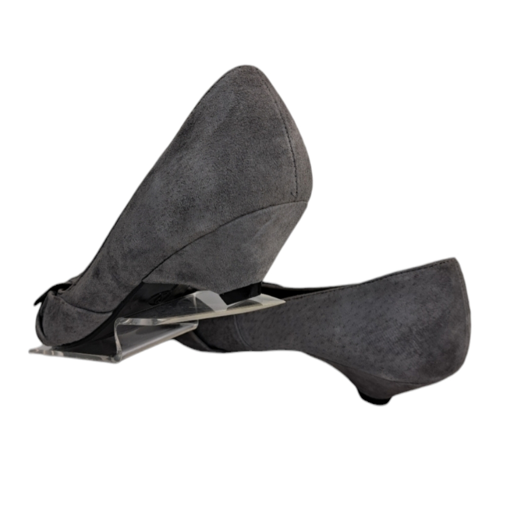 Vintage Mossimo Women's Suede Grey Shoes Size 9 - Picture 5 of 14